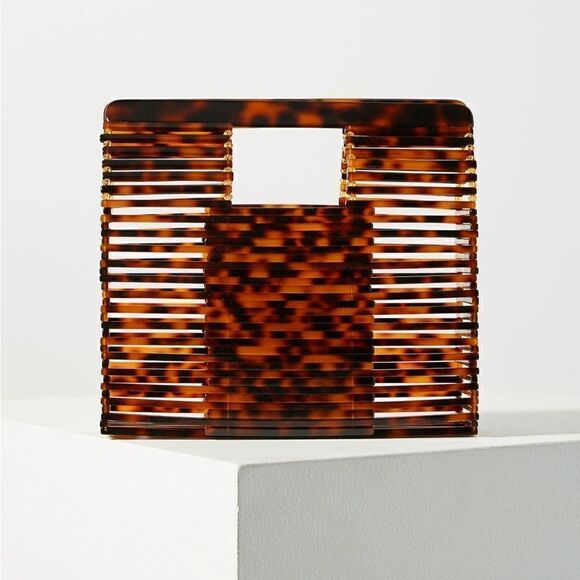Anthropologie caged lucite basket bag NWT - Picture 4 of 8